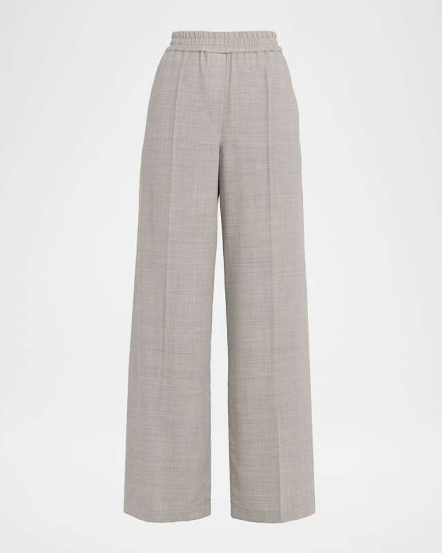 Fluid Wool Crepe Pants